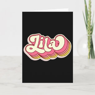 Tarjeta Lila Nombre Nombre Personalizado Apellido