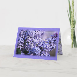 Tarjeta Lilac Bush en flor- Día de la Madre- o en cualquie