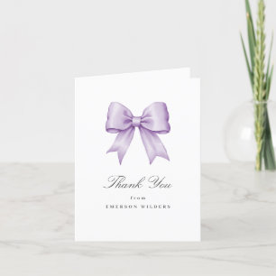 Tarjeta Lilac Purple Vintage Satin Bow