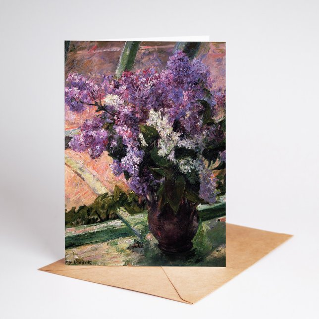 Tarjeta Lilacs en una ventana | Mary Cassatt (Subido por el creador)