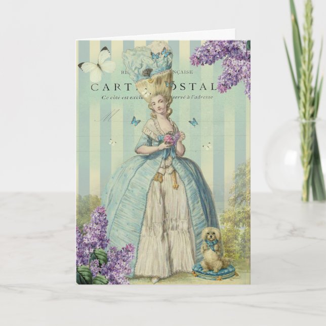 Tarjeta Lilas au printemps, Feliz Cumpleaños (Anverso)