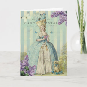 Tarjeta Lilas au printemps, Feliz Cumpleaños