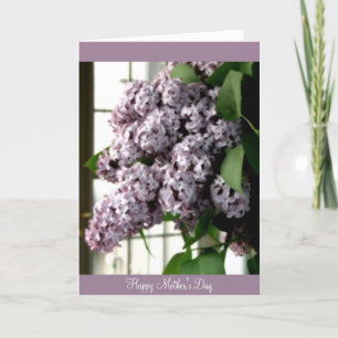 Tarjeta Lilas del día de madre