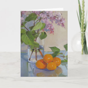Tarjeta Lilas rosadas