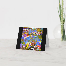 Tarjeta Lilies de agua de Claude Monet, Bella Artes,