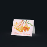 Tarjeta Lilies fine art 60th Birthday card<br><div class="desc">Desee a un amigo o familiar un Feliz cumpleaños número 60,  con esta tarjeta de arte floral de bonito. Tarjeta creada a partir de la pintura original de lápiz y acuarela "Lilies" de Sarah Trett.</div>