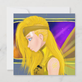 Tarjeta Lilin OC - Ángel Cyborg - Arte inspirado en Starse