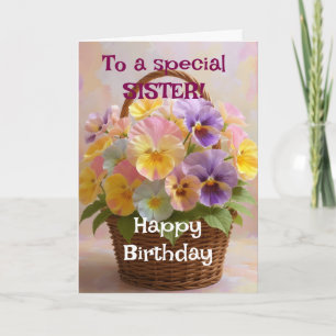 Tarjeta Lilios rosados brillantes personalizados Feliz cum