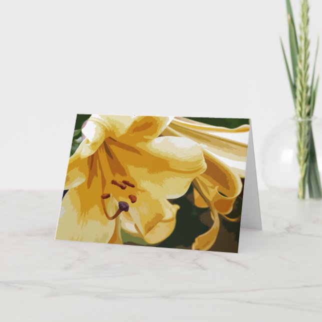 Tarjeta Lillies de oro (Anverso)