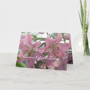 Tarjeta Lily Beautiful Day - personalizar en cualq