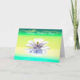 Tarjeta Lily de Agua Blanca del Día de la Madre
