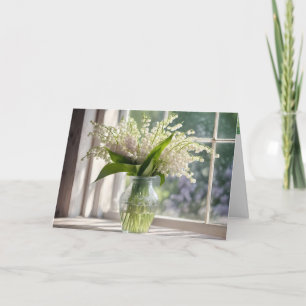 Tarjeta Lily de cumpleaños del Bouquet Valley