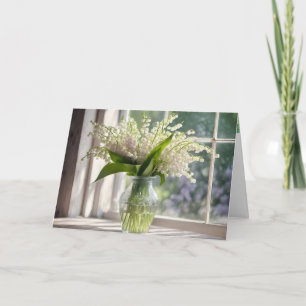 Tarjeta Lily del aniversario del Bouquet del Valle