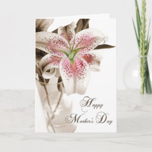 Tarjeta Lily del Día de la Madre