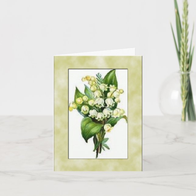 Tarjeta Lily del Valle-Notecard (Anverso)