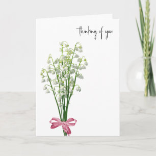Tarjeta Lily del Valle pensando en ti