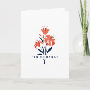 Tarjeta Lily Floral Eid Cumpleaños Día de la Madre etc