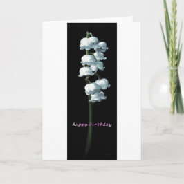 TARJETA LILY OF THE VALLEY BIRTHDAY CARD