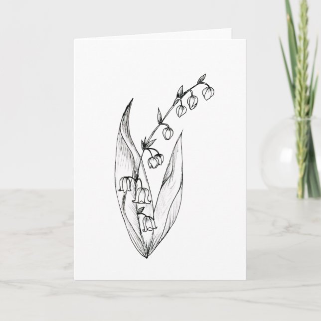 Tarjeta Lily of the Valley Card (Anverso)