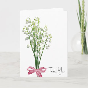 Tarjeta Lily of the Valley Gracias