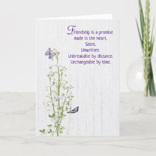 Tarjeta Lily of the Valley gracias por tu amigo