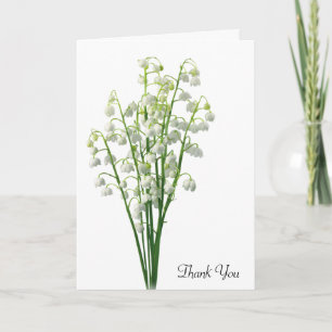 Tarjeta Lily of the Valley Sympathy Gracias
