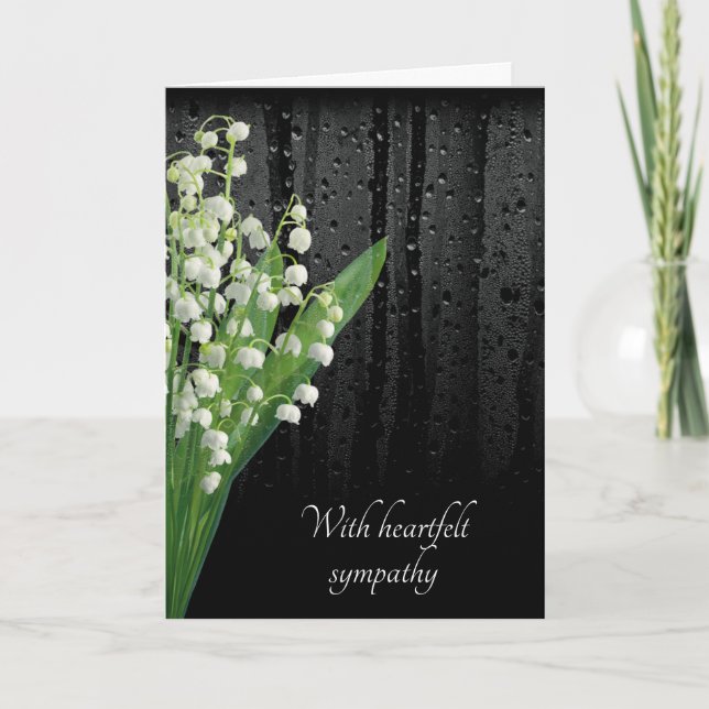 Tarjeta Lily of the Valley with Rain Card (Anverso)