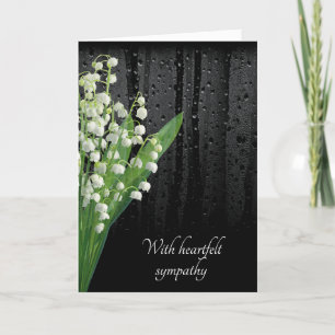 Tarjeta Lily of the Valley with Rain Card