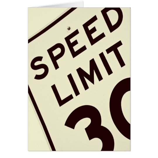 TARJETA LÍMITE DE VELOCIDAD 30