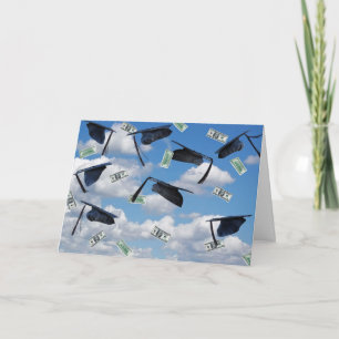 Tarjeta Límites de graduación y dinero en el cielo