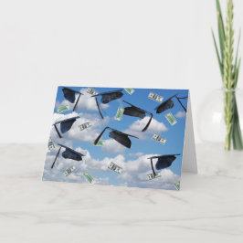 Tarjeta Límites de graduación y dinero en el cielo