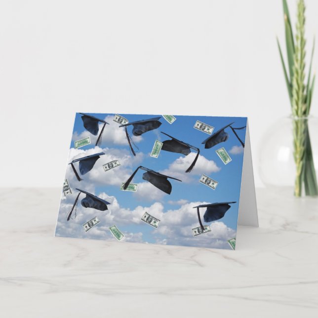 Tarjeta Límites de graduación y dinero en el cielo (Anverso)