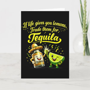 Tarjeta Limón para broma de guión retro para la tripulació