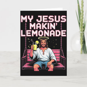 Tarjeta Limonada de Jesús Meme Divertido Cristiano 