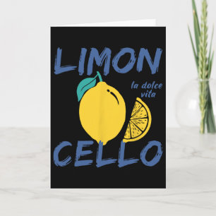 Tarjeta Limoncello Costa Amalfi Italia Vacaciones Preppy L