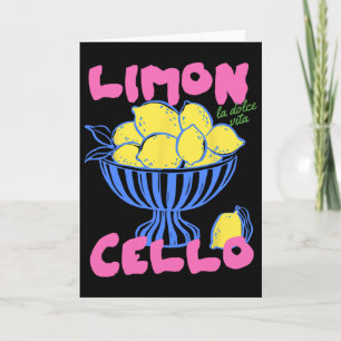 Tarjeta Limoncello Italia Limones Costa Amalfi Vacaciones 