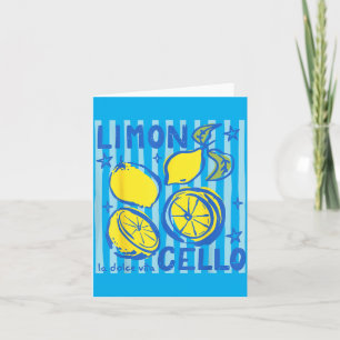Tarjeta Limoncello Limón Verano Italia La Dolce Vita Amalf