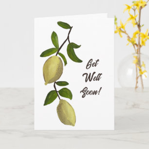 Tarjeta Limones Pintados Mejora Pronto