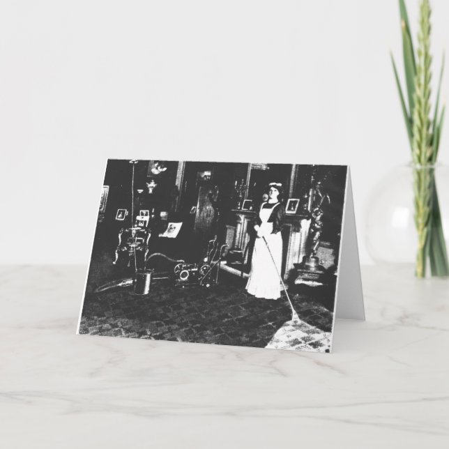 Tarjeta Limpiador de vacío en el trabajo (Anverso)