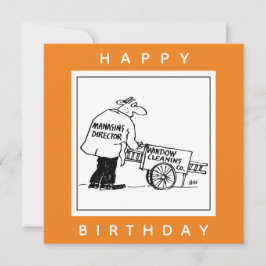 Tarjeta Limpiador de ventanas con carro de limpieza de ven