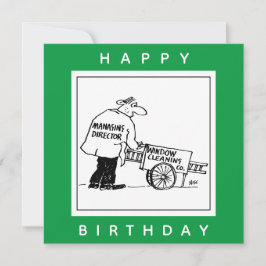 Tarjeta Limpiador de ventanas con carro de limpieza de ven