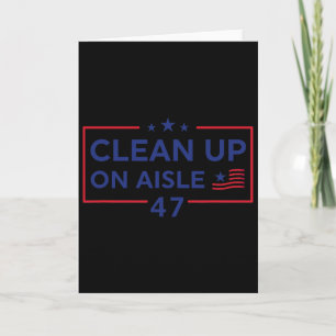 Tarjeta Limpiar en el pasillo 47 Impugnar 47 Anti Trump 86