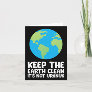 Tarjeta Limpiar la Tierra No es Urano 1