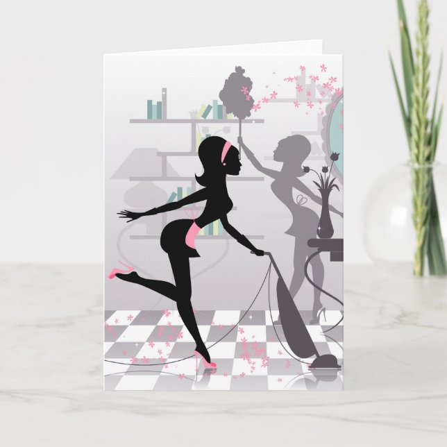 Tarjeta Limpieza de primavera (Anverso)