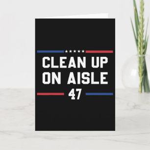 Tarjeta Limpieza en el pasillo 47 Anti Trump 8647 86 47 Im