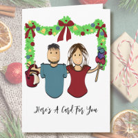 Limpieza Hombre Mujer Caricatura Gracias Navidad