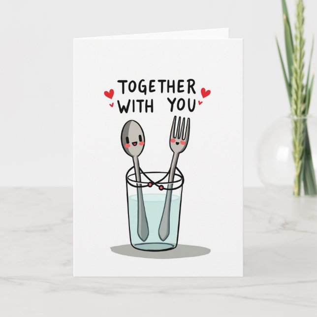 Tarjeta linda contigo (Anverso)