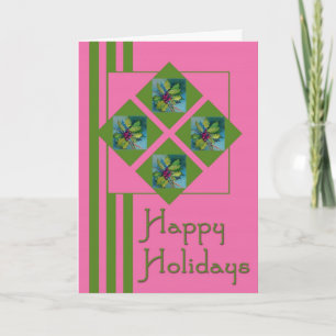 Tarjeta linda del acebo de Deco