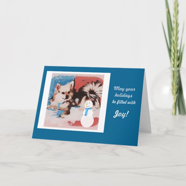 Tarjeta linda del día de fiesta del perro (Anverso)