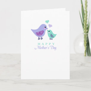 Tarjeta linda del día de madre del polluelo del
